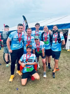 team running great north run