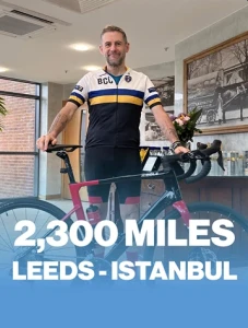 Leeds to Istanbul 2300 miles