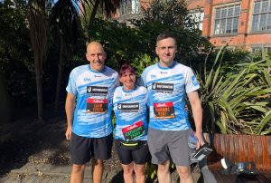 Taking part in the Great North Run